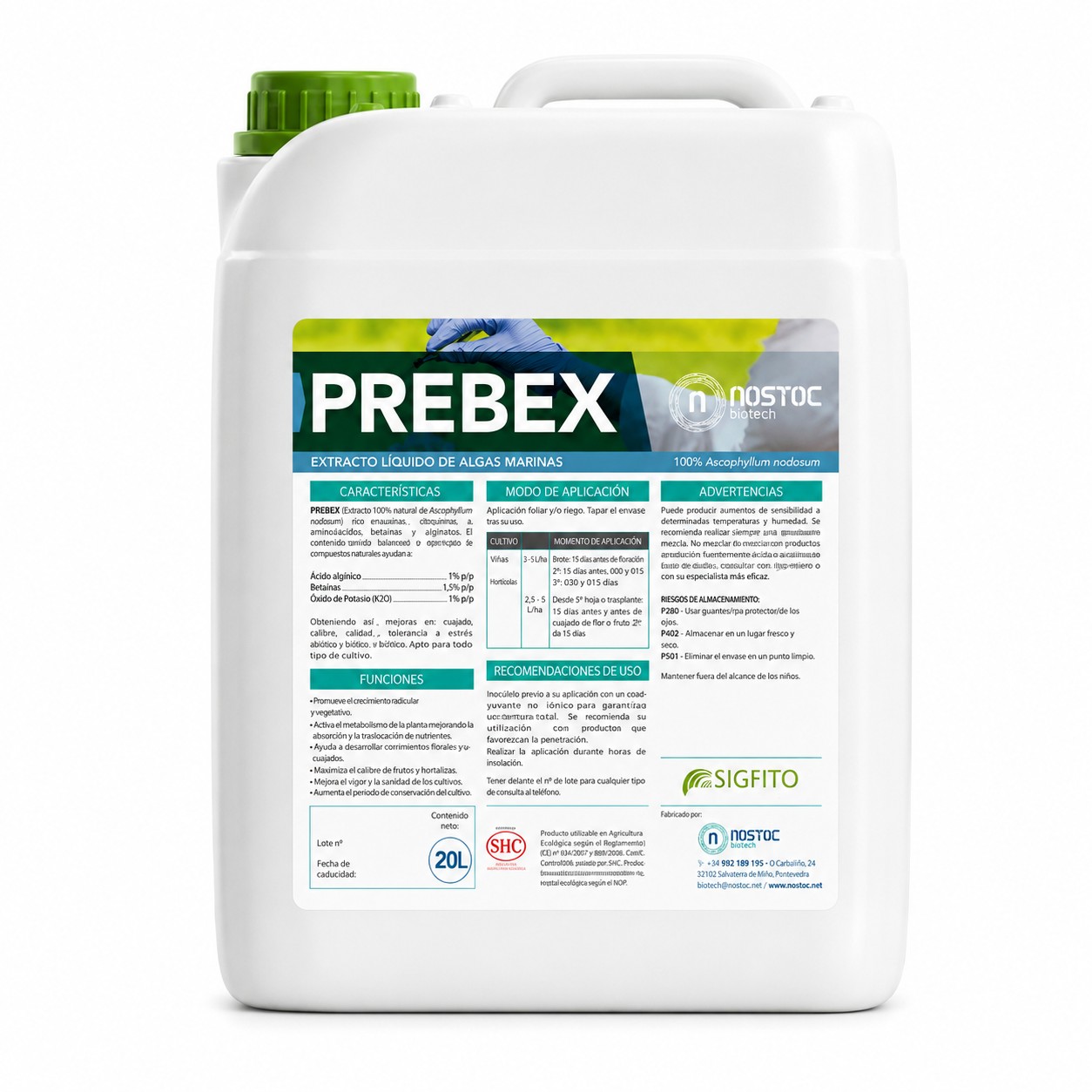 potenciador microbiológico Prebex