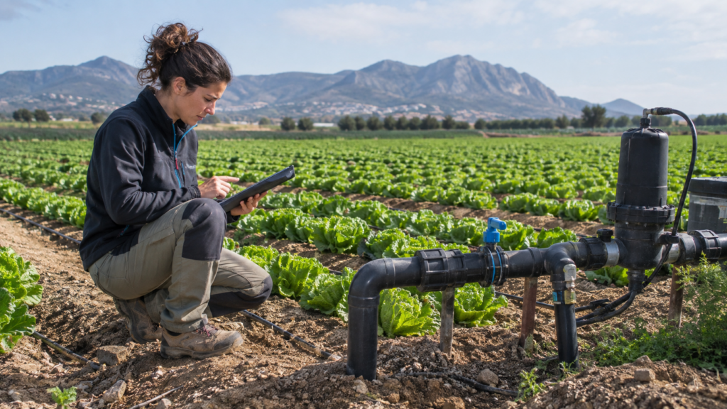 Protocolo de aplicación de microbiología en cultivo de lechuga