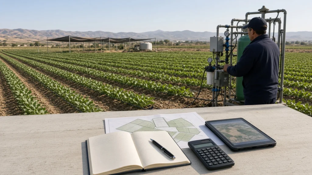 Planificación del abonado junto a un sistema de fertirrigación en una explotación agrícola